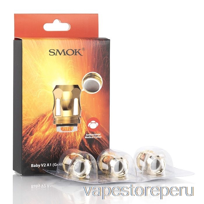 Bobinas De Repuesto Vape Smoke Smok Tfv8 Baby V2 0.17ohm Baby V2 A1 Bobinas Simples (oro)